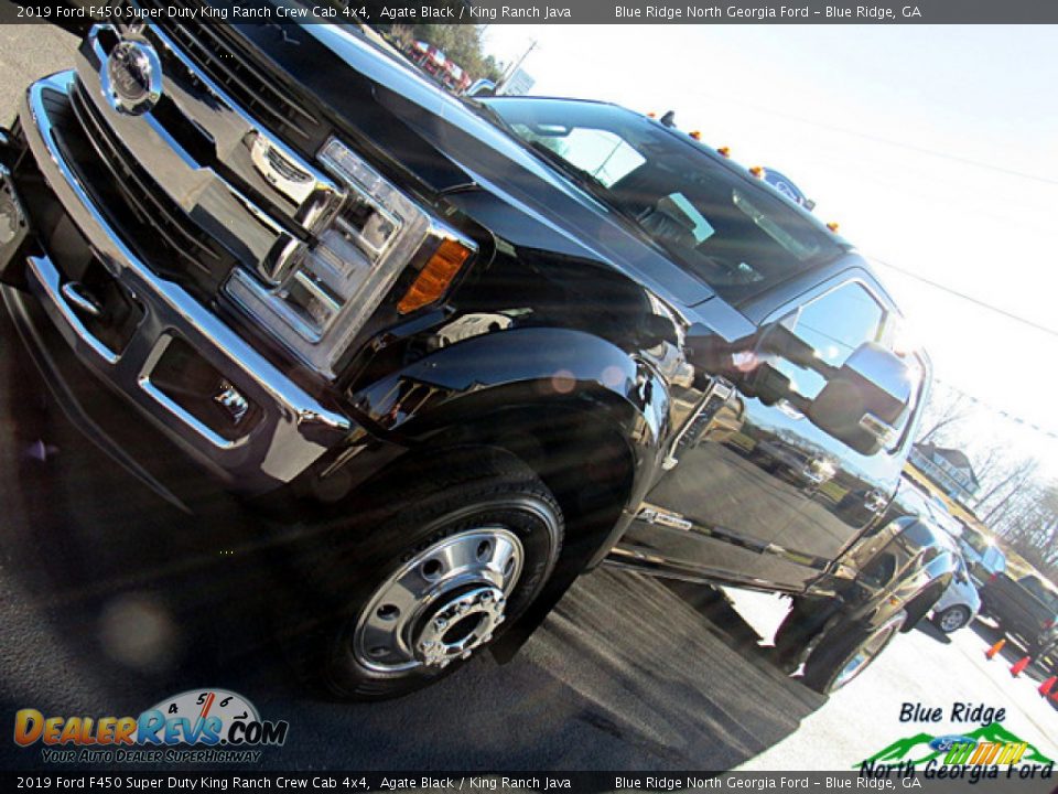 2019 Ford F450 Super Duty King Ranch Crew Cab 4x4 Agate Black / King Ranch Java Photo #36