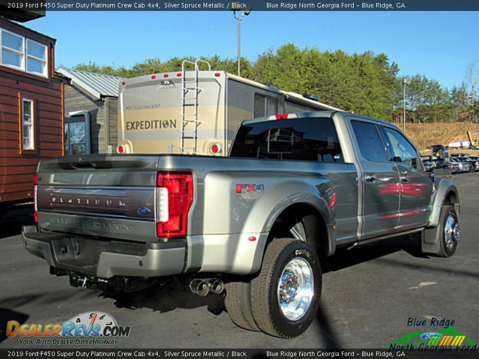 2019 Ford F450 Super Duty Platinum Crew Cab 4x4 Silver Spruce Metallic / Black Photo #5