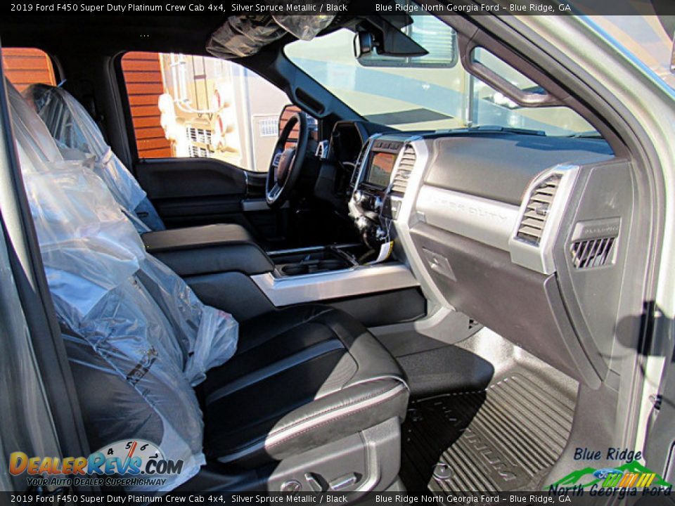 2019 Ford F450 Super Duty Platinum Crew Cab 4x4 Silver Spruce Metallic / Black Photo #35