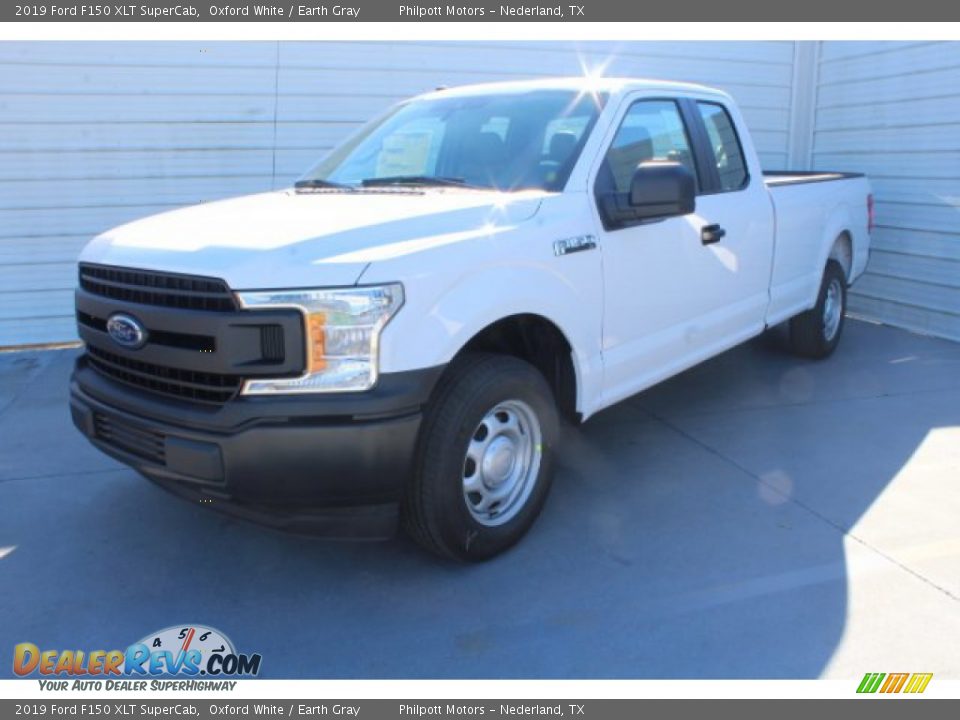 2019 Ford F150 XLT SuperCab Oxford White / Earth Gray Photo #4