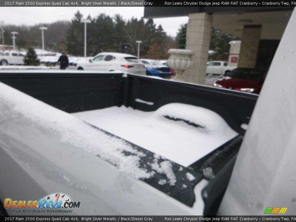 2017 Ram 1500 Express Quad Cab 4x4 Bright Silver Metallic / Black/Diesel Gray Photo #12