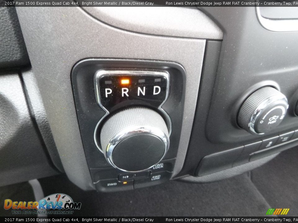 2017 Ram 1500 Express Quad Cab 4x4 Bright Silver Metallic / Black/Diesel Gray Photo #20