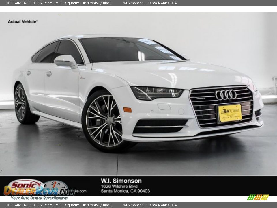 2017 Audi A7 3.0 TFSI Premium Plus quattro Ibis White / Black Photo #1
