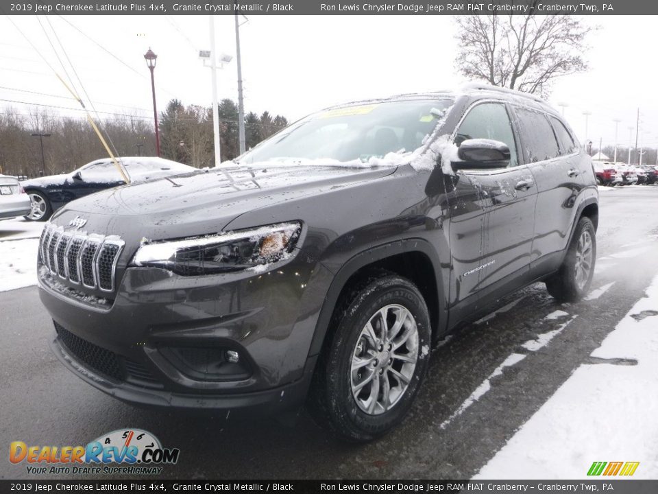 2019 Jeep Cherokee Latitude Plus 4x4 Granite Crystal Metallic / Black Photo #6