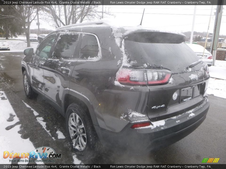 2019 Jeep Cherokee Latitude Plus 4x4 Granite Crystal Metallic / Black Photo #7