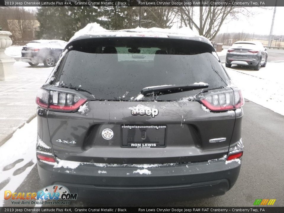 2019 Jeep Cherokee Latitude Plus 4x4 Granite Crystal Metallic / Black Photo #8