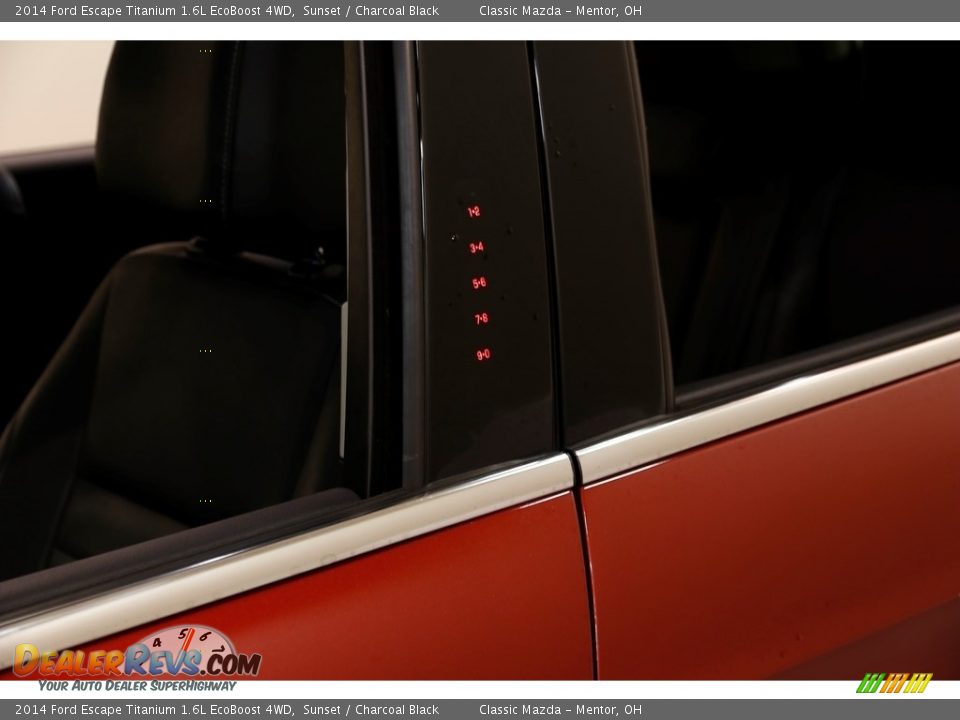 2014 Ford Escape Titanium 1.6L EcoBoost 4WD Sunset / Charcoal Black Photo #4