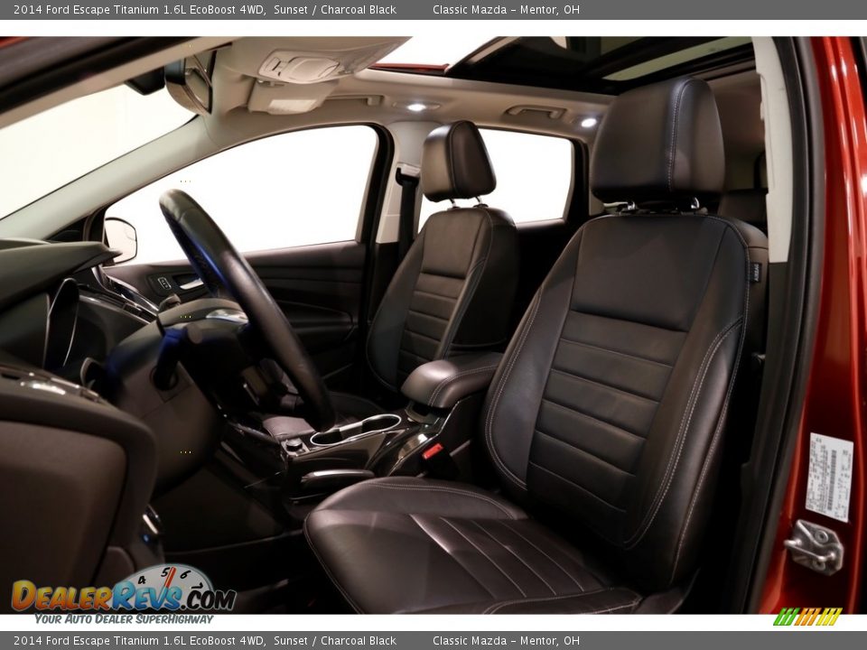 2014 Ford Escape Titanium 1.6L EcoBoost 4WD Sunset / Charcoal Black Photo #6