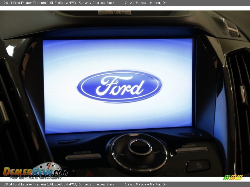2014 Ford Escape Titanium 1.6L EcoBoost 4WD Sunset / Charcoal Black Photo #9