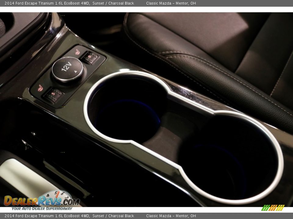2014 Ford Escape Titanium 1.6L EcoBoost 4WD Sunset / Charcoal Black Photo #15