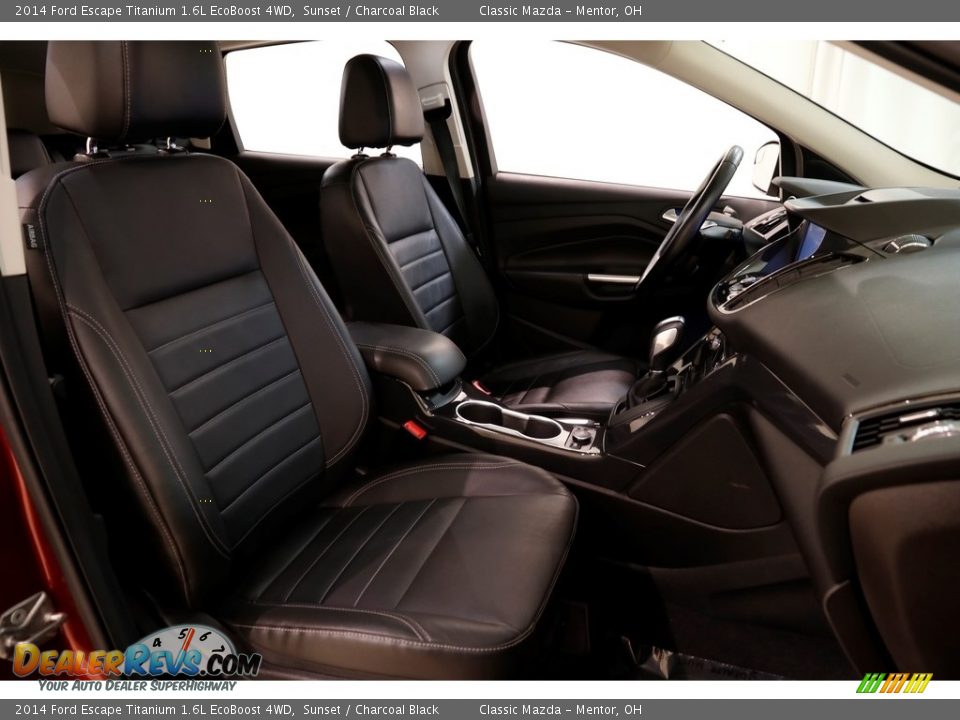 2014 Ford Escape Titanium 1.6L EcoBoost 4WD Sunset / Charcoal Black Photo #16