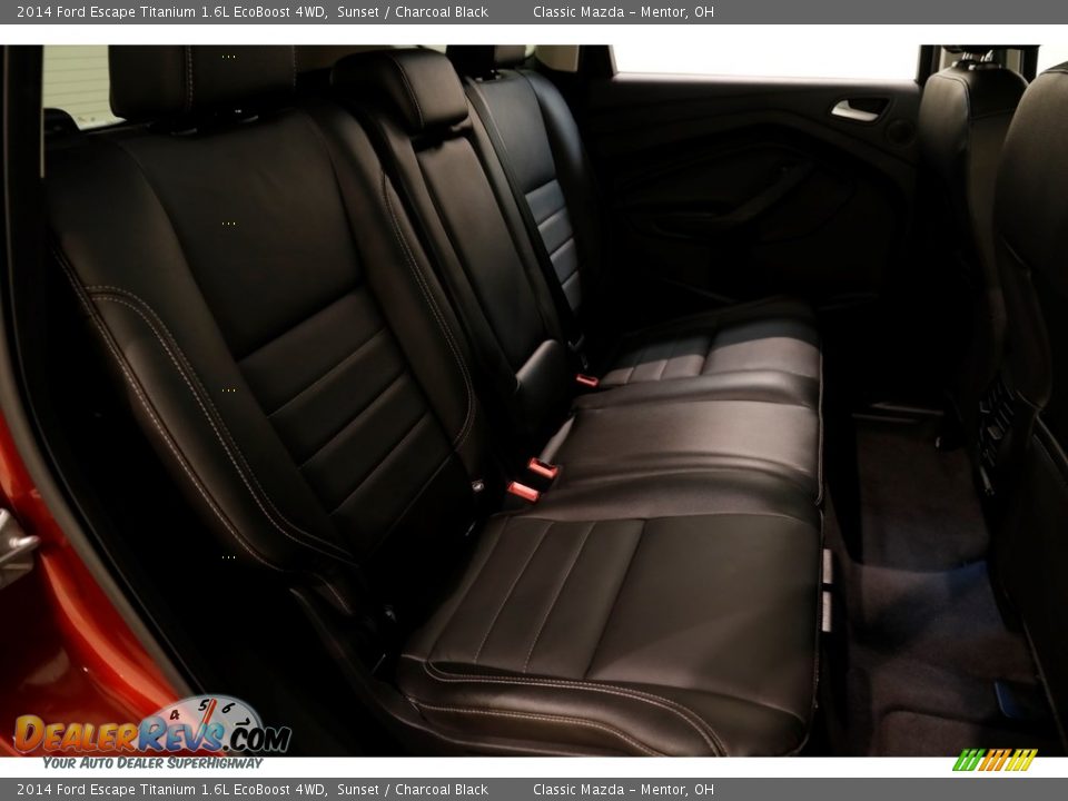 2014 Ford Escape Titanium 1.6L EcoBoost 4WD Sunset / Charcoal Black Photo #17