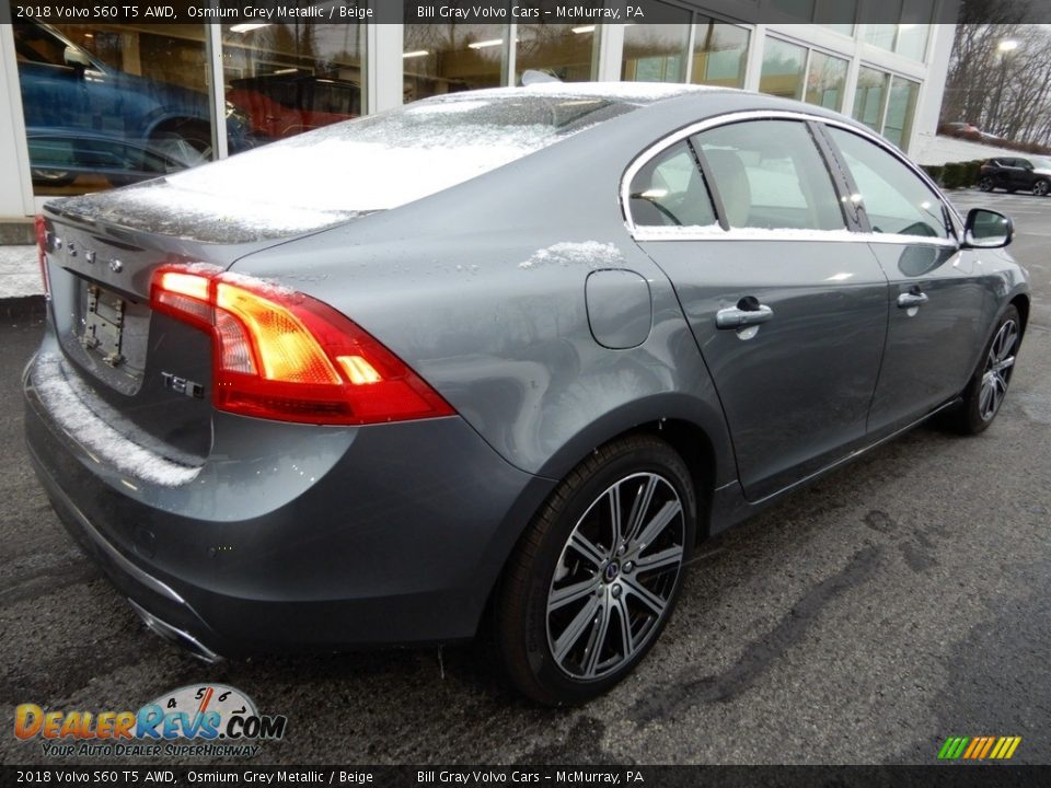 2018 Volvo S60 T5 AWD Osmium Grey Metallic / Beige Photo #3