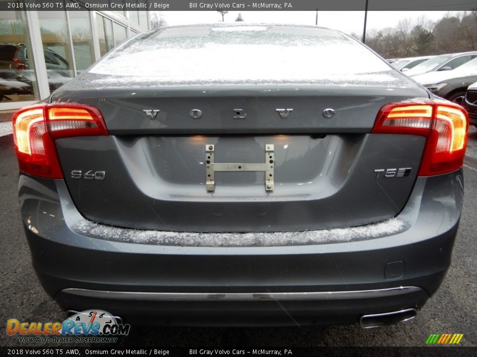 2018 Volvo S60 T5 AWD Osmium Grey Metallic / Beige Photo #4