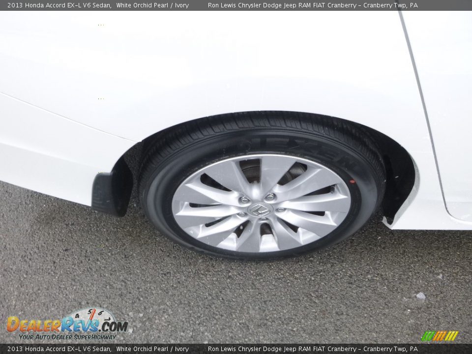 2013 Honda Accord EX-L V6 Sedan White Orchid Pearl / Ivory Photo #3