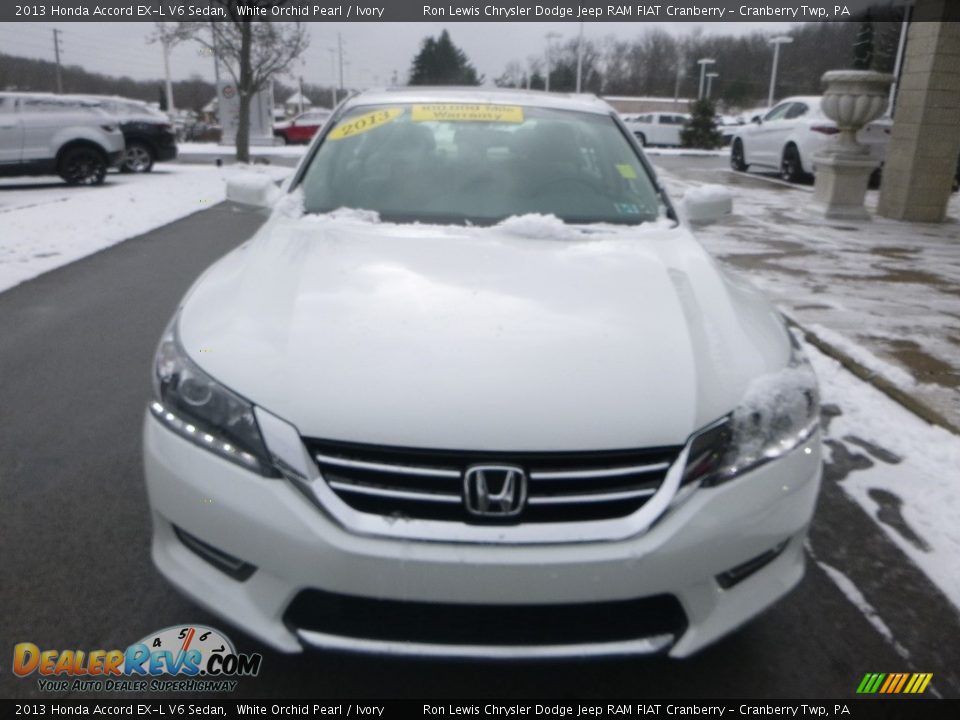 2013 Honda Accord EX-L V6 Sedan White Orchid Pearl / Ivory Photo #5
