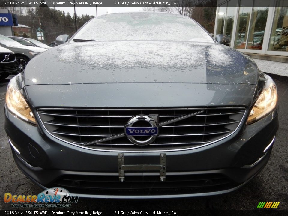 2018 Volvo S60 T5 AWD Osmium Grey Metallic / Beige Photo #9