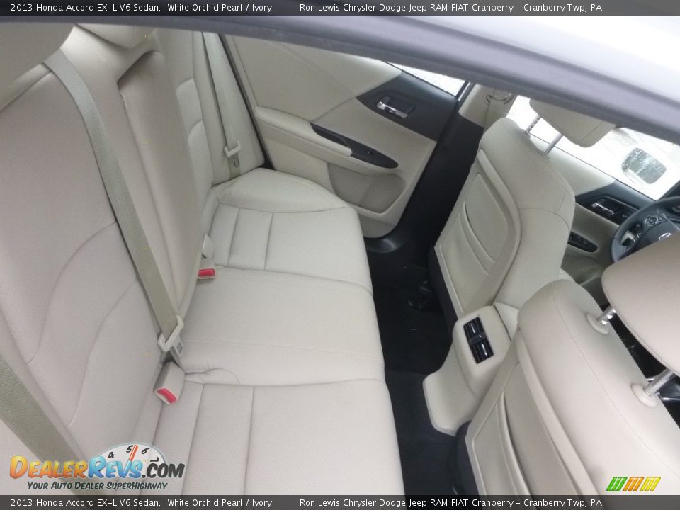 2013 Honda Accord EX-L V6 Sedan White Orchid Pearl / Ivory Photo #9