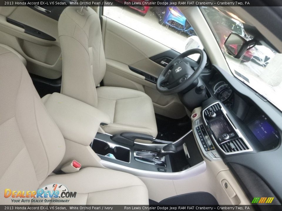 2013 Honda Accord EX-L V6 Sedan White Orchid Pearl / Ivory Photo #10