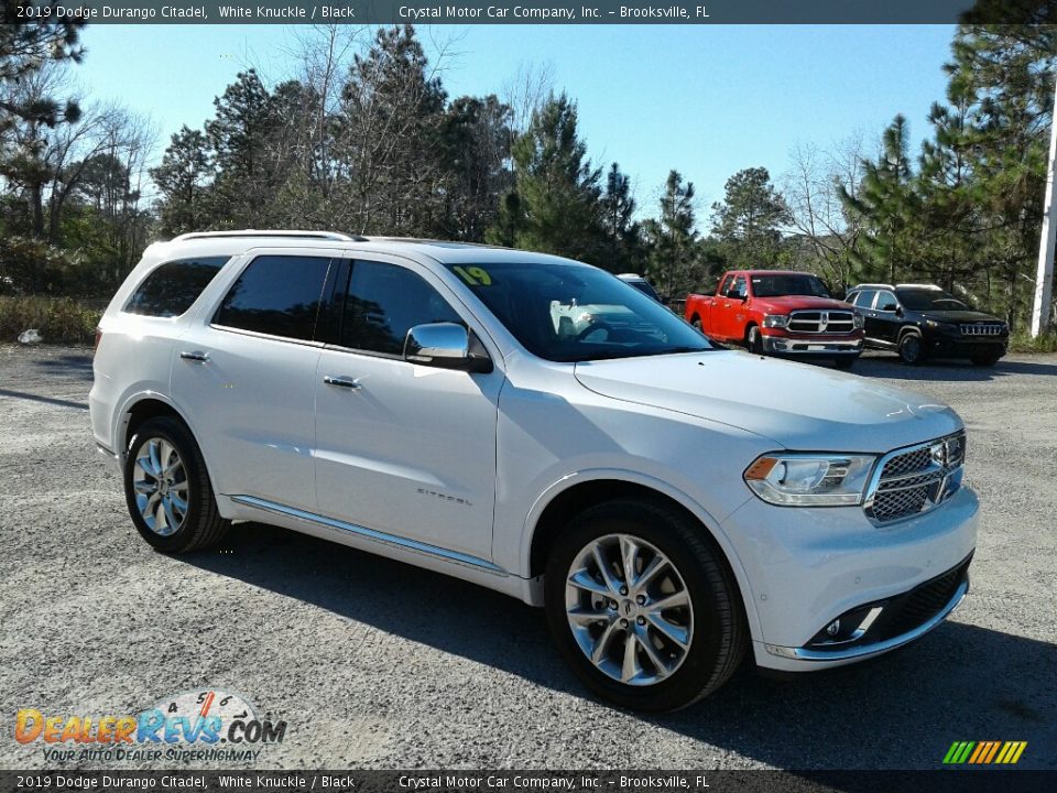 2019 Dodge Durango Citadel White Knuckle / Black Photo #7