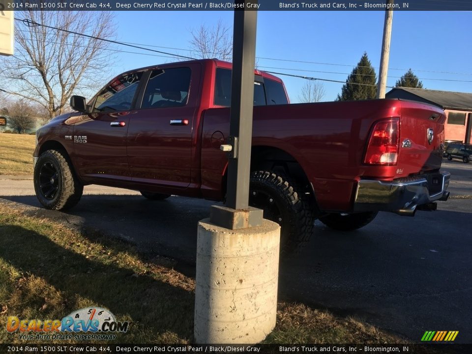 2014 Ram 1500 SLT Crew Cab 4x4 Deep Cherry Red Crystal Pearl / Black/Diesel Gray Photo #3