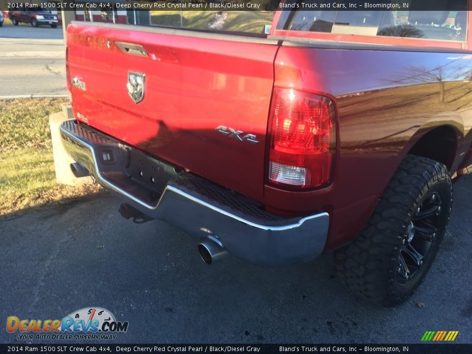 2014 Ram 1500 SLT Crew Cab 4x4 Deep Cherry Red Crystal Pearl / Black/Diesel Gray Photo #4