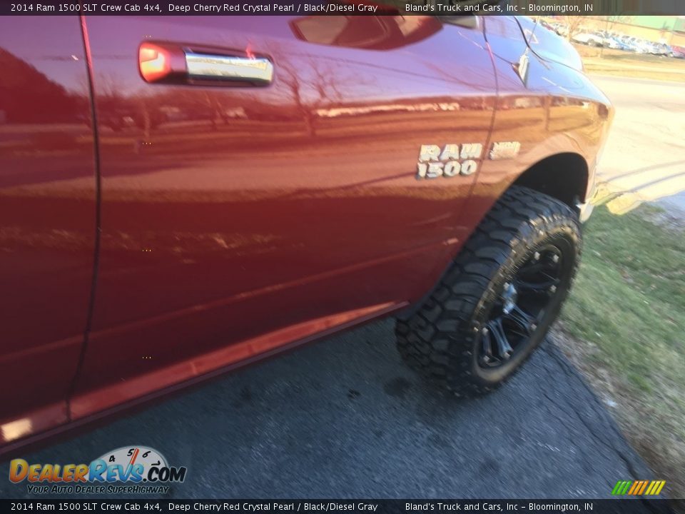 2014 Ram 1500 SLT Crew Cab 4x4 Deep Cherry Red Crystal Pearl / Black/Diesel Gray Photo #7