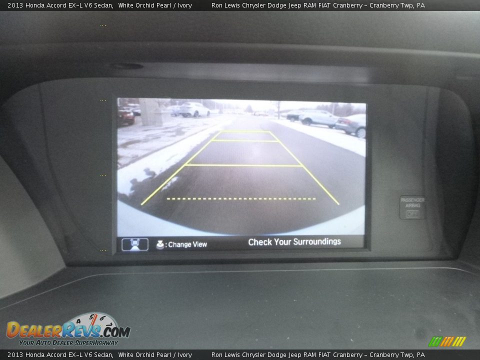2013 Honda Accord EX-L V6 Sedan White Orchid Pearl / Ivory Photo #18