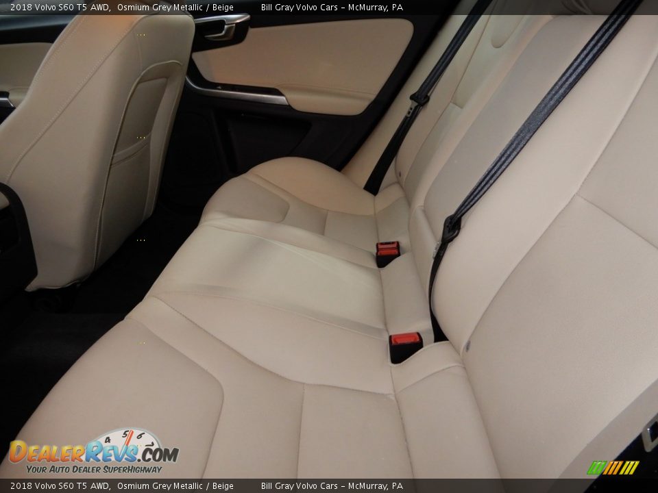 2018 Volvo S60 T5 AWD Osmium Grey Metallic / Beige Photo #12