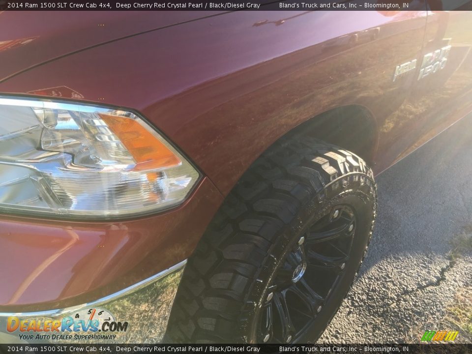 2014 Ram 1500 SLT Crew Cab 4x4 Deep Cherry Red Crystal Pearl / Black/Diesel Gray Photo #13