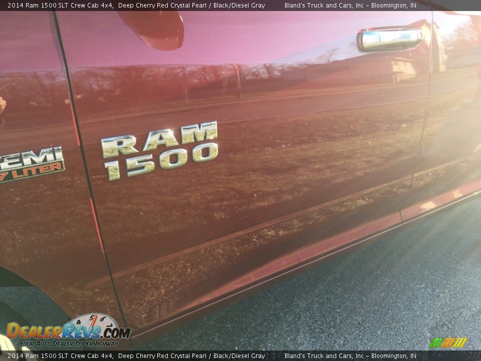 2014 Ram 1500 SLT Crew Cab 4x4 Deep Cherry Red Crystal Pearl / Black/Diesel Gray Photo #15