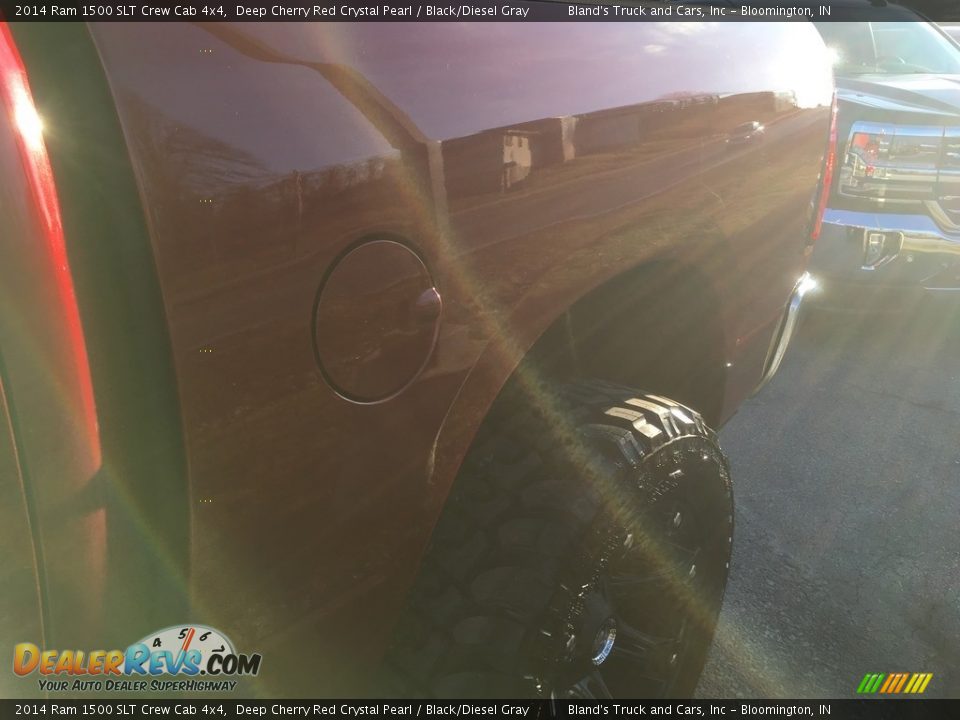 2014 Ram 1500 SLT Crew Cab 4x4 Deep Cherry Red Crystal Pearl / Black/Diesel Gray Photo #17
