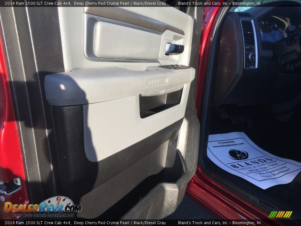 2014 Ram 1500 SLT Crew Cab 4x4 Deep Cherry Red Crystal Pearl / Black/Diesel Gray Photo #18