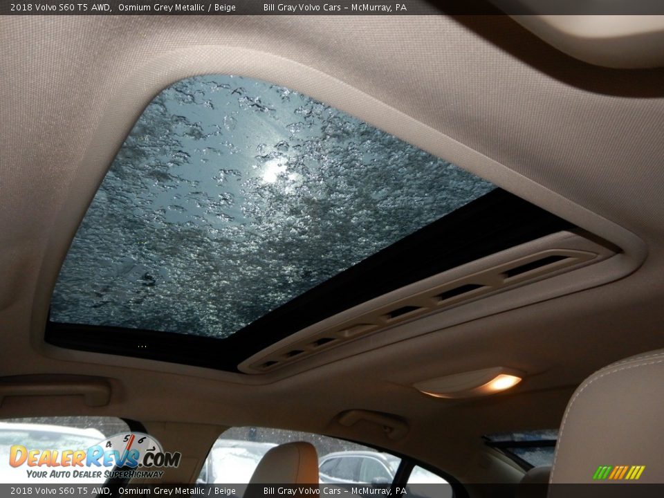 2018 Volvo S60 T5 AWD Osmium Grey Metallic / Beige Photo #17