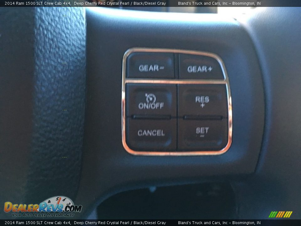 2014 Ram 1500 SLT Crew Cab 4x4 Deep Cherry Red Crystal Pearl / Black/Diesel Gray Photo #21