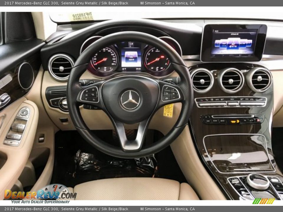 2017 Mercedes-Benz GLC 300 Selenite Grey Metallic / Silk Beige/Black Photo #4