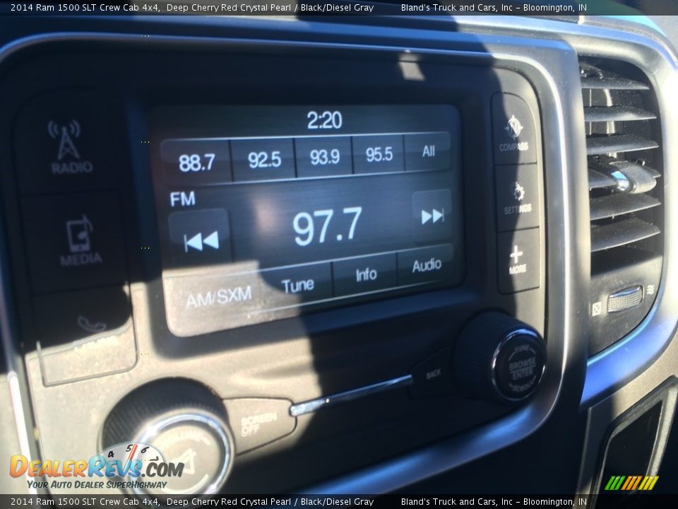 2014 Ram 1500 SLT Crew Cab 4x4 Deep Cherry Red Crystal Pearl / Black/Diesel Gray Photo #25