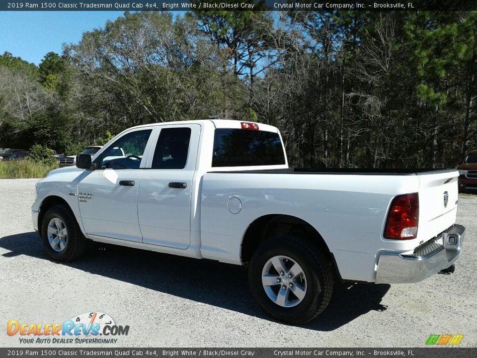 2019 Ram 1500 Classic Tradesman Quad Cab 4x4 Bright White / Black/Diesel Gray Photo #3