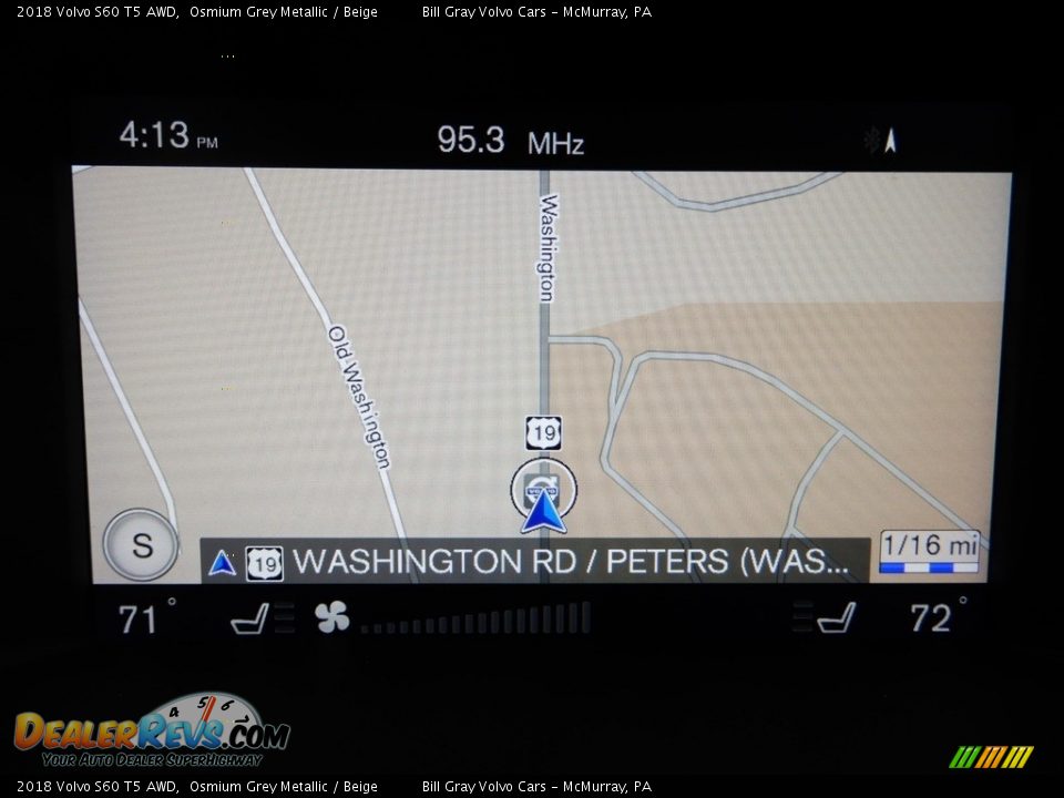 2018 Volvo S60 T5 AWD Osmium Grey Metallic / Beige Photo #21