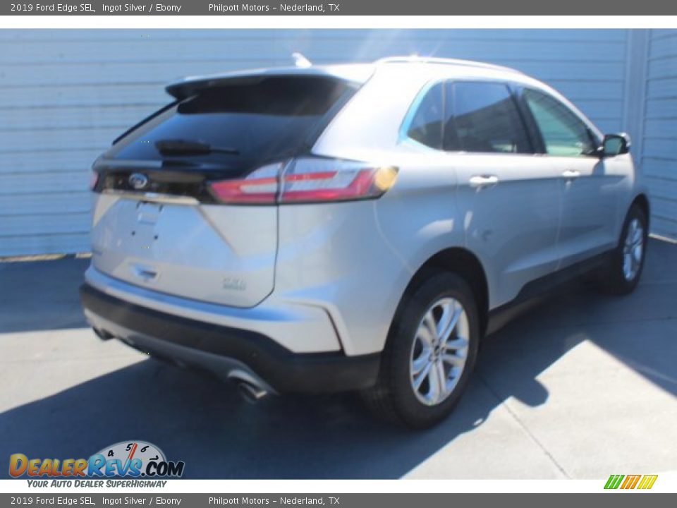 2019 Ford Edge SEL Ingot Silver / Ebony Photo #8