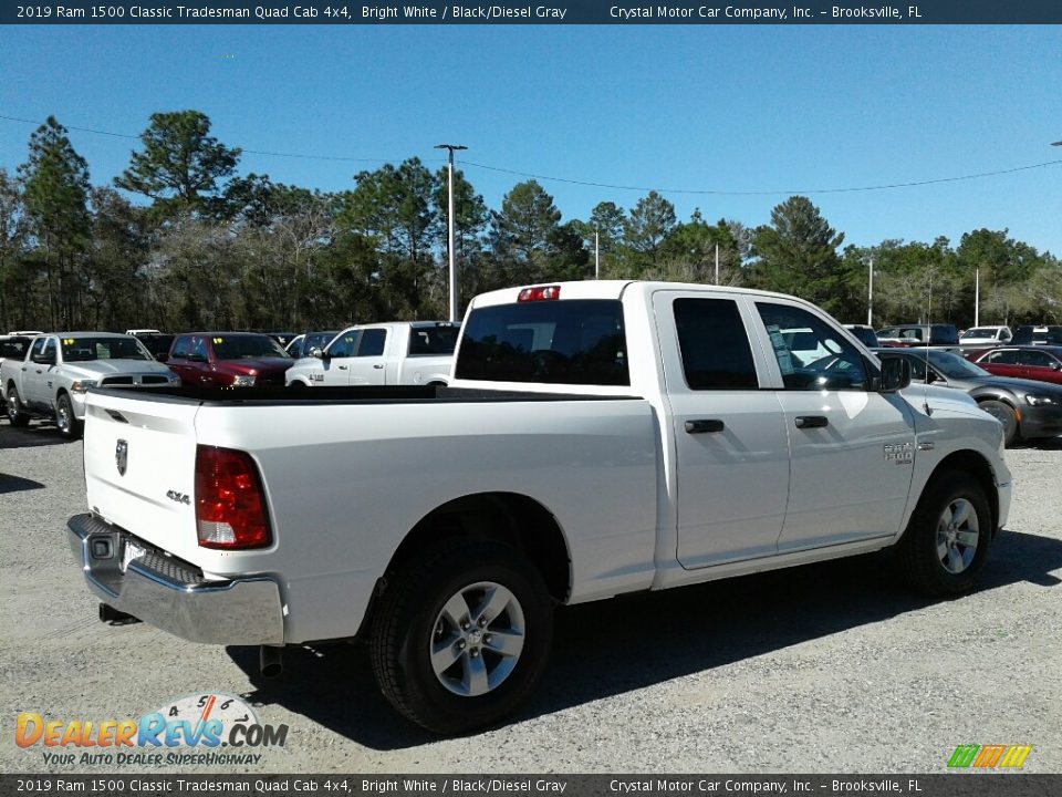 2019 Ram 1500 Classic Tradesman Quad Cab 4x4 Bright White / Black/Diesel Gray Photo #5