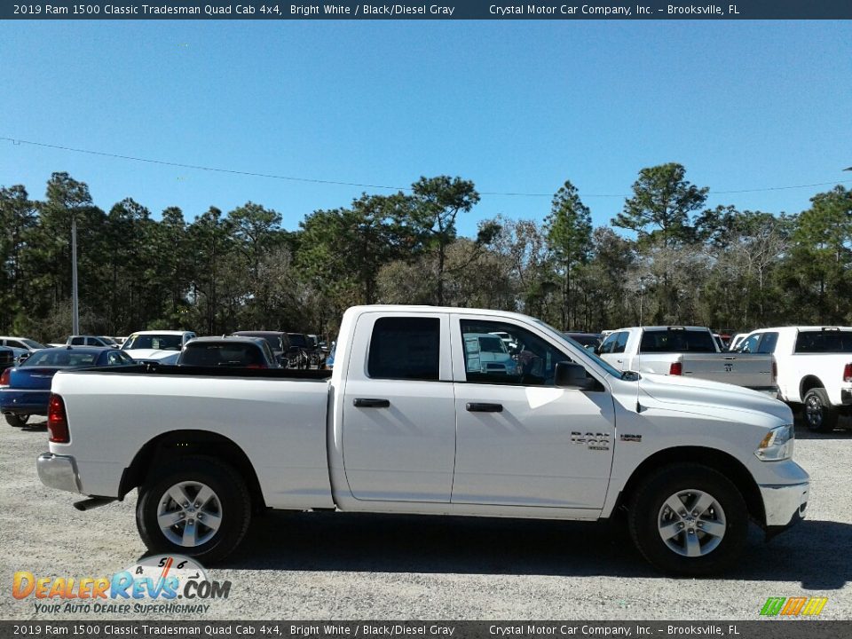 2019 Ram 1500 Classic Tradesman Quad Cab 4x4 Bright White / Black/Diesel Gray Photo #6