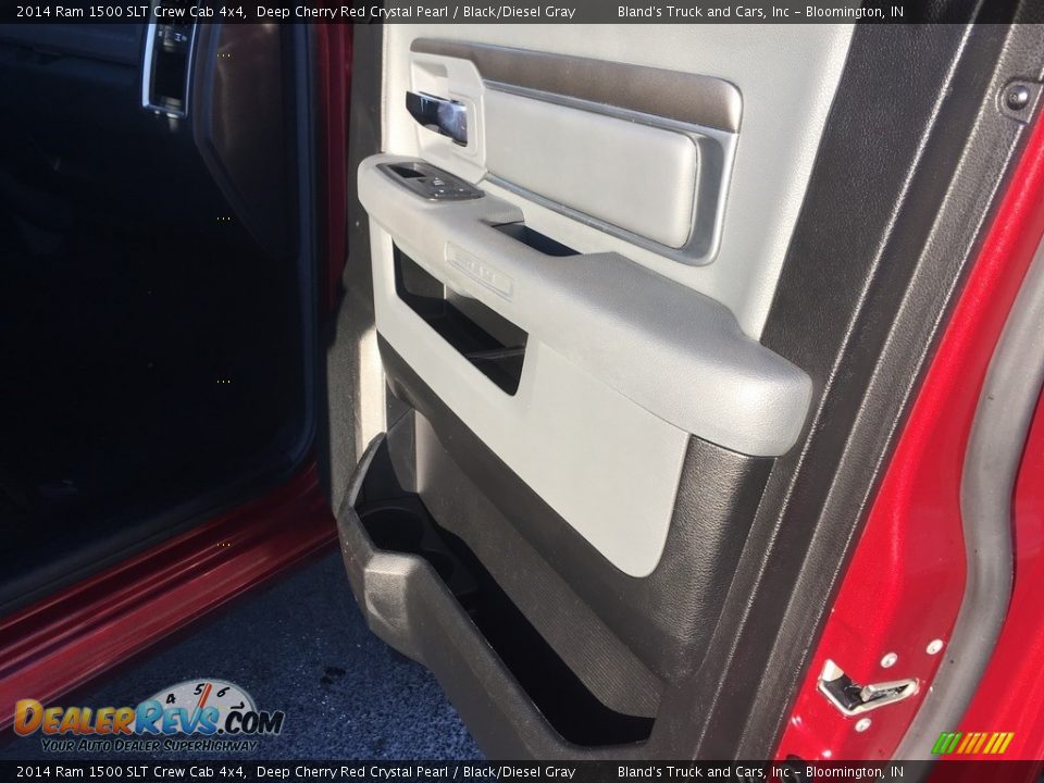 2014 Ram 1500 SLT Crew Cab 4x4 Deep Cherry Red Crystal Pearl / Black/Diesel Gray Photo #33