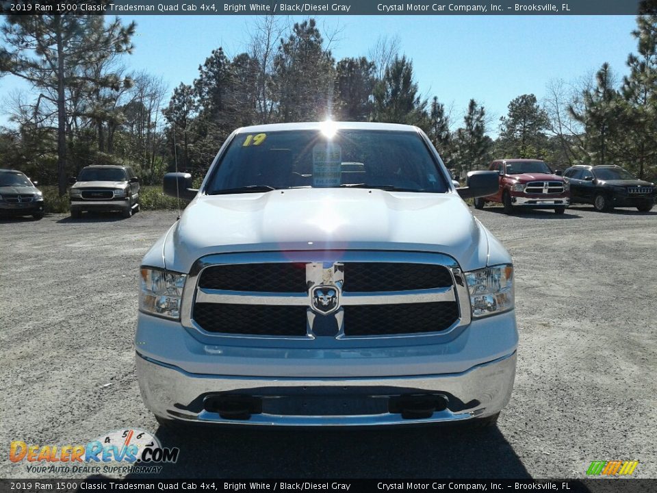 2019 Ram 1500 Classic Tradesman Quad Cab 4x4 Bright White / Black/Diesel Gray Photo #8