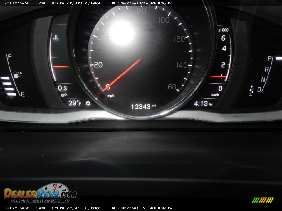 2018 Volvo S60 T5 AWD Osmium Grey Metallic / Beige Photo #24