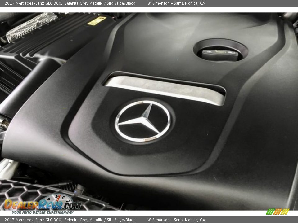 2017 Mercedes-Benz GLC 300 Selenite Grey Metallic / Silk Beige/Black Photo #31