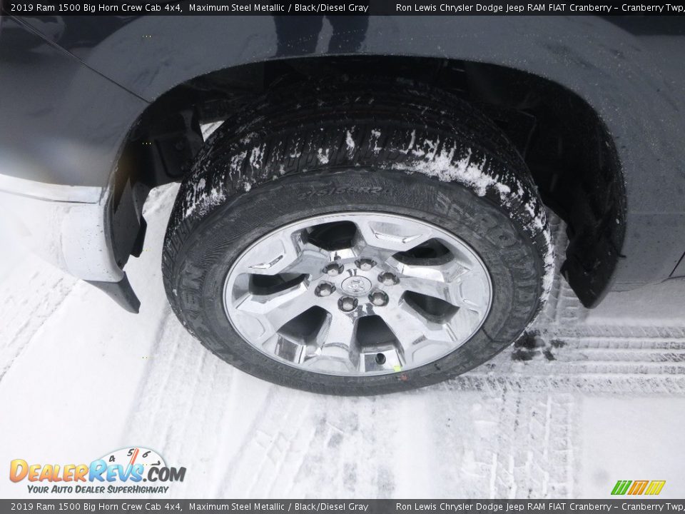2019 Ram 1500 Big Horn Crew Cab 4x4 Maximum Steel Metallic / Black/Diesel Gray Photo #2