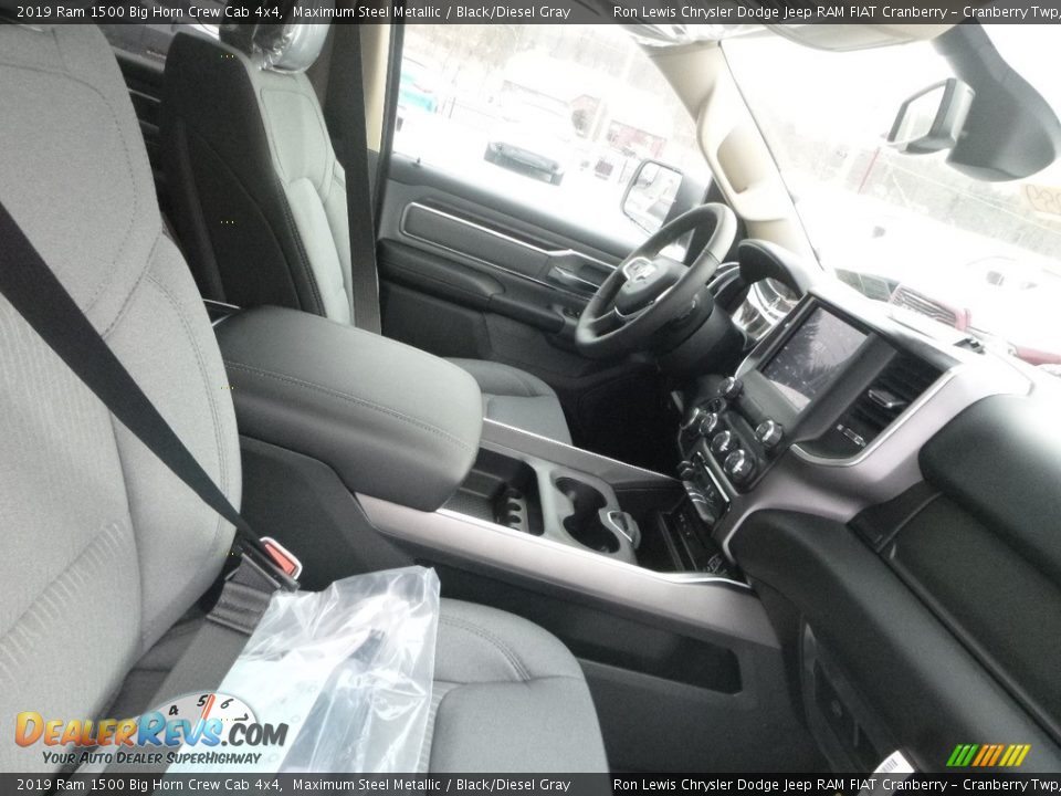 2019 Ram 1500 Big Horn Crew Cab 4x4 Maximum Steel Metallic / Black/Diesel Gray Photo #11