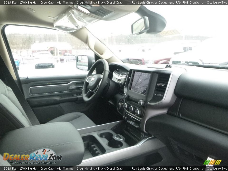 2019 Ram 1500 Big Horn Crew Cab 4x4 Maximum Steel Metallic / Black/Diesel Gray Photo #12
