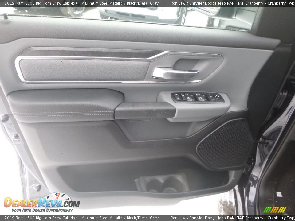 2019 Ram 1500 Big Horn Crew Cab 4x4 Maximum Steel Metallic / Black/Diesel Gray Photo #13